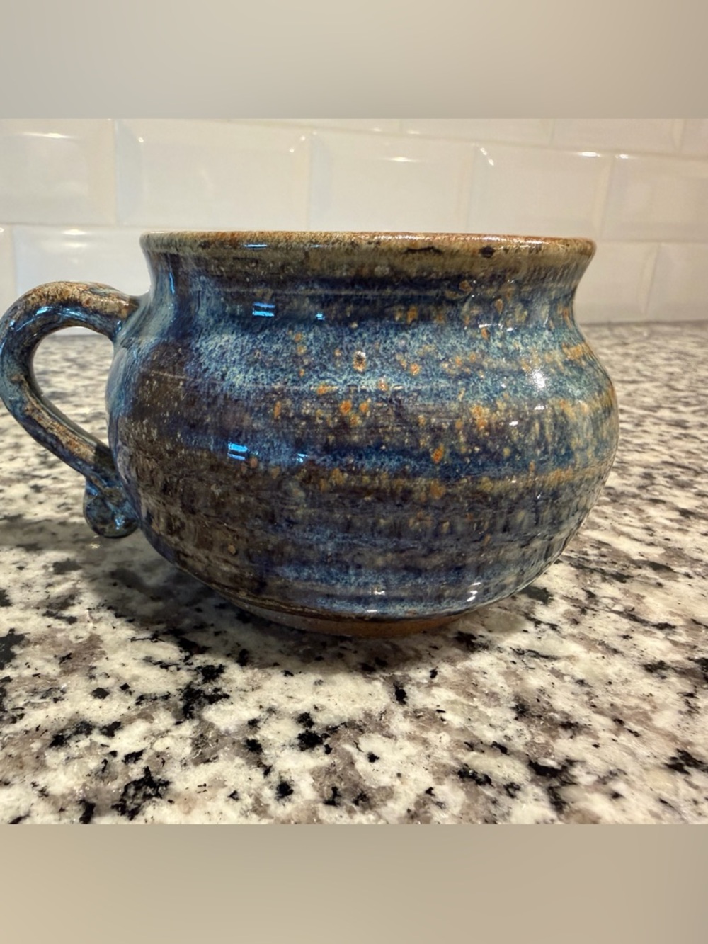 Signed studio pottery mug